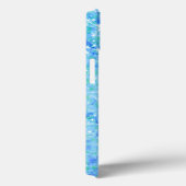 Baby Blue Glitter Elegant Case-Mate iPhone Case (Achterkant / Rechts)