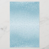 Baby Blue Glitter - Menu (Achterkant)