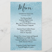Baby Blue Glitter - Menu (Voorkant)