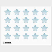 Baby Blue Glitter Ster Sticker (Vel)