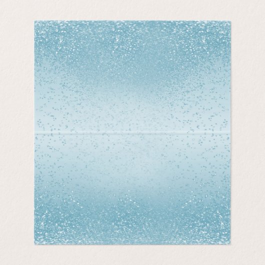 Baby Blue Glitter | Vette Kaarten (Binnenkant ongevouwen)