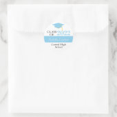 Baby Blue Graduation Party Favor Stickers (Tas)