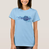 Baby Blue Graphic Circle Colorado T-Shirt (Voorkant)