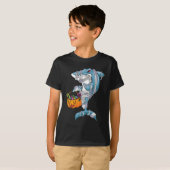 Baby Blue Halloween Shark Boo Boo Boo Funny Family T-shirt (Voorkant volledig)