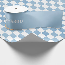 Baby Blue Happy Birthday For Boy  Satijnen Lint