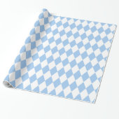 Baby Blue Harlekijn Cadeaupapier (Uitgerold)