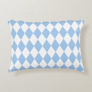 Baby Blue Harlequin Accent Kussen