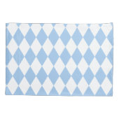 Baby Blue Harlequin Kussensloop (Achterkant-Links)