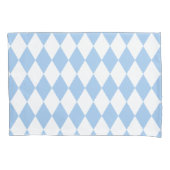 Baby Blue Harlequin Kussensloop (Voorkant-Links)