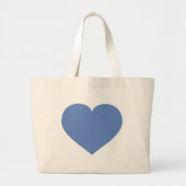 Baby blue hart grote tote bag (Voorkant)