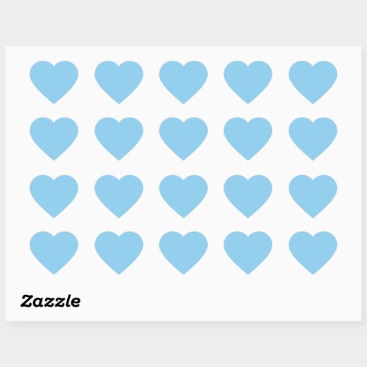 Baby Blue Hart Sticker (Vel)