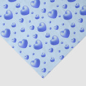 Baby Blue Harten Tissuepapier (Detail)