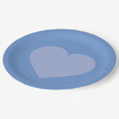 Baby Blue Heart  Papieren Bordje (Gekanteld)