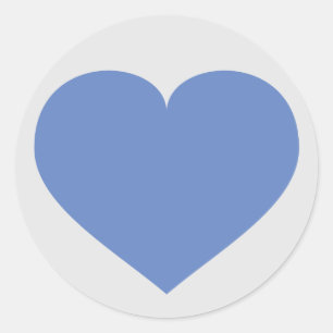 Baby Blue Heart Ronde Sticker