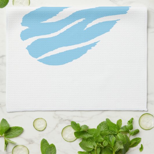 Baby Blue Heart Theedoek (Gevouwen)