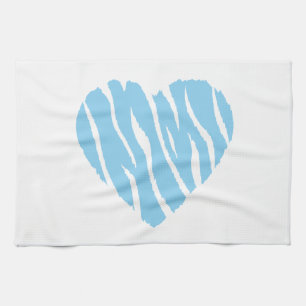 Baby Blue Heart Theedoek