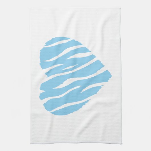 Baby Blue Heart Theedoek (Verticaal)