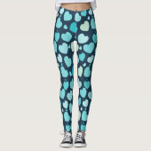 Baby Blue Hearts Leggings (Voorkant)