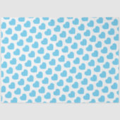 Baby Blue Hearts Modern Sweet Love Notes Fun Tissuepapier (Voorkant)