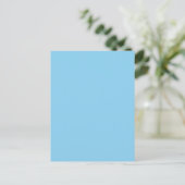 Baby Blue Hemelse Effen Kleur Briefkaart (Staand voorkant)
