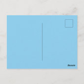 Baby Blue Hemelse Effen Kleur Briefkaart (Achterkant)