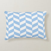 Baby Blue Herringbone Accent Kussen (Voorkant)