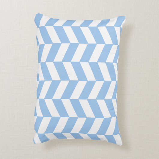 Baby Blue Herringbone Accent Kussen (Achterkant (Verticaal))