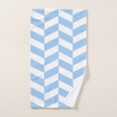 Baby Blue Herringbone Bad Handdoek (Handdoek)