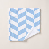 Baby Blue Herringbone Bad Handdoek (Wasdoekje)