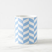 Baby Blue Herringbone Koffiemok (Center)
