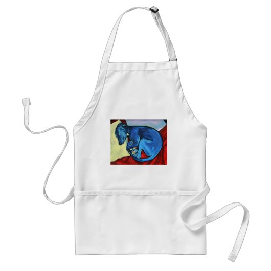 "Baby Blue"-hippetpuppy Standaard Schort (Voorkant)