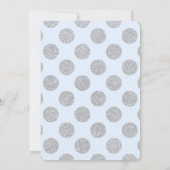 Baby Blue Hot Air-ballon Baby shower Kaart (Achterkant)