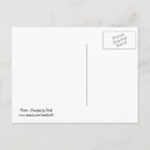 Baby Blue Hydrangea Sla de datum op Aankondigingskaart (Achterkant)