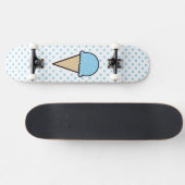 Baby Blue Ice Cream Cone Skateboard (Horizontaal)