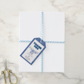 Baby Blue Jean Baby shower Favorietentjes Cadeaulabel (Met Touw)