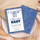 Baby Blue Jean Baby shower Kaart