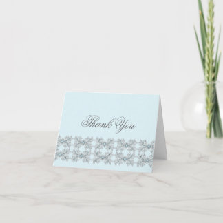 Baby Blue Jewel Kant Dank Je Bedankkaart