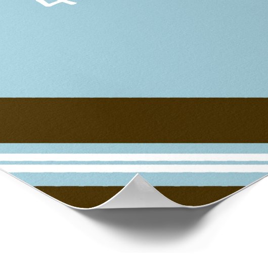 Baby Blue King Collage Framed Wall Art Poster (Hoek)