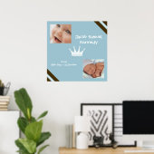 Baby Blue King Collage Wall Art Poster (Thuiskantoor)