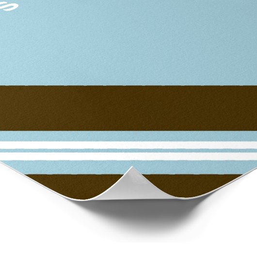 Baby Blue King Collage Wall Art Poster (Hoek)