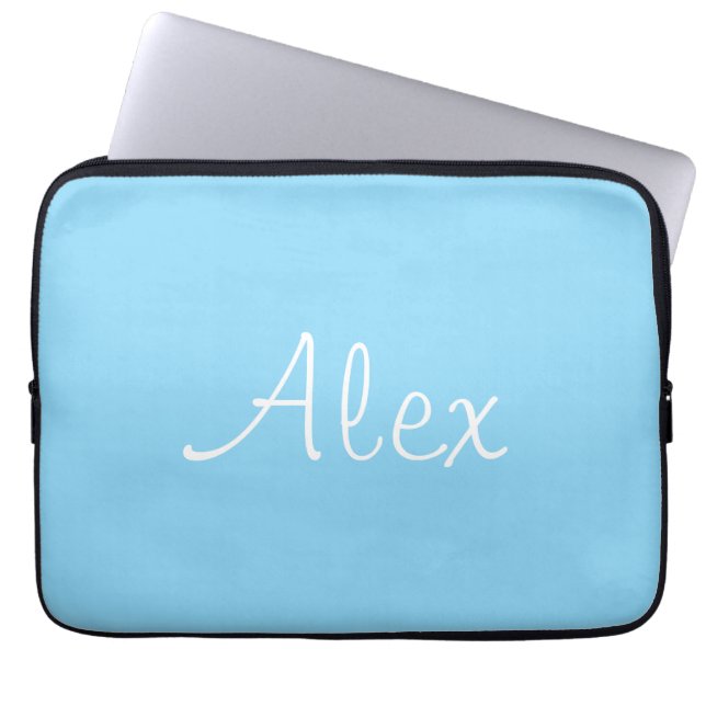 Baby Blue Laptop Sleeve (Voorkant)