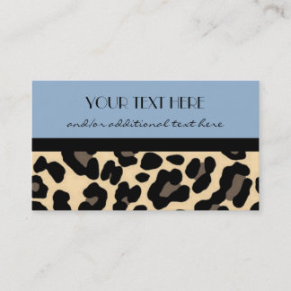 Baby Blue Leopard Visitekaartje