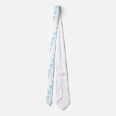 Baby Blue Lil Devil Male Symbol Stropdas (Achterkant)