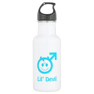 Baby Blue Lil Devil Male Symbol Waterfles