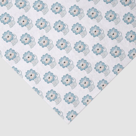 Baby Blue Lions-weefselpapier Tissuepapier (Detail)