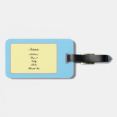 Baby Blue Luggage Tag Bagagelabel (Achterkant horizontaal)