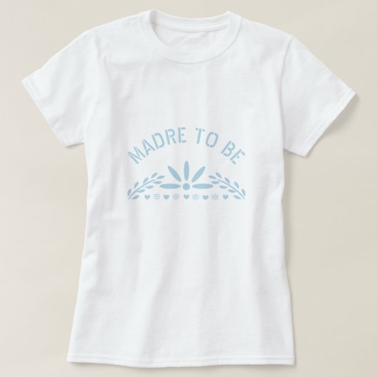 Baby Blue Madre wordt Baby Boy Shower T-shirt (Design voorkant)