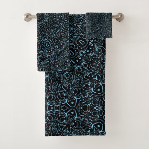 Baby Blue Mandala met Delicate Symmetrie Bad Handdoek