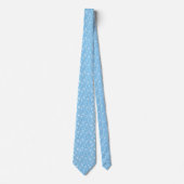 Baby Blue Mini Bloemen Stropdas (Voorkant)