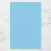 Baby Blue Mini Wijn Etiket (Enkel label)